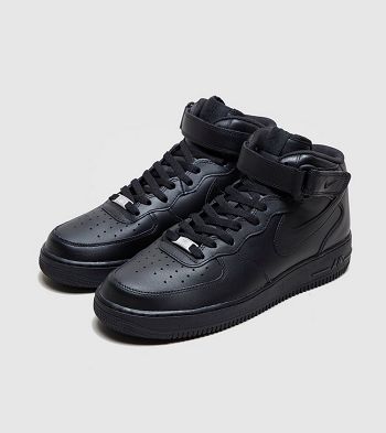 Botasky Nike Air Force 1 Mid Air Force 1 Mid - Panske Topanky Čierne | SMY-635749